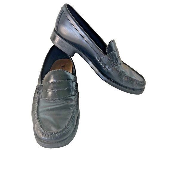 Bass Other - Bass Weejuns Katherine II Mens Black Penny Loafers Size 9W